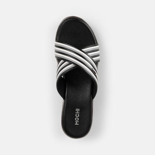 Mochi Women Black Casual Slip Ons (SKU: 34-450-11-36)
