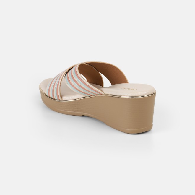 Mochi Women Beige Casual Slip Ons (SKU: 34-450-20-36)