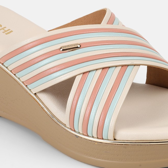 Mochi Women Beige Casual Slip Ons (SKU: 34-450-20-36)