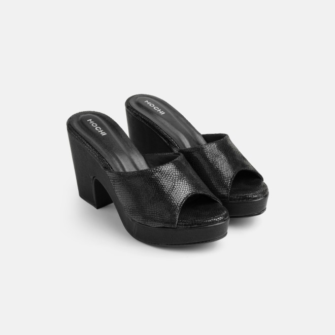 Mochi Women Black Casual Slip Ons (SKU: 34-451-11-36)