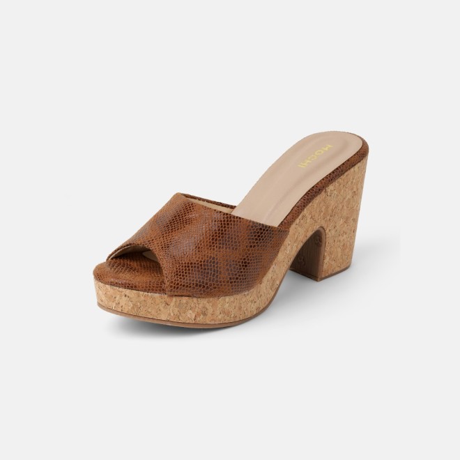Mochi Women Tan Casual Slip Ons (SKU: 34-451-23-36)