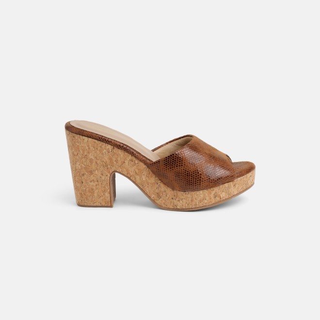 Mochi Women Tan Casual Slip Ons (SKU: 34-451-23-36)