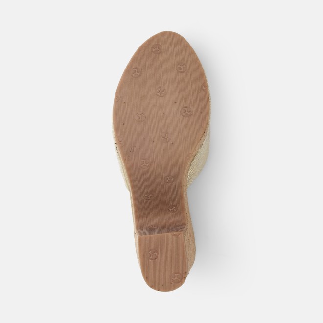 Mochi Women Gold Casual Slip Ons (SKU: 34-451-15-36)