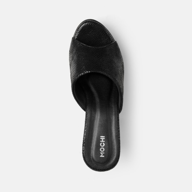 Mochi Women Black Casual Slip Ons (SKU: 34-451-11-36)