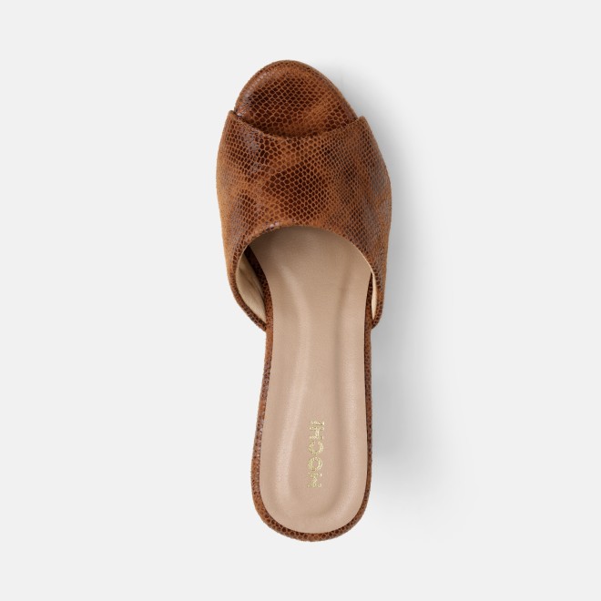 Mochi Women Tan Casual Slip Ons (SKU: 34-451-23-36)
