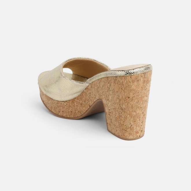 Mochi Women Gold Casual Slip Ons (SKU: 34-451-15-36)