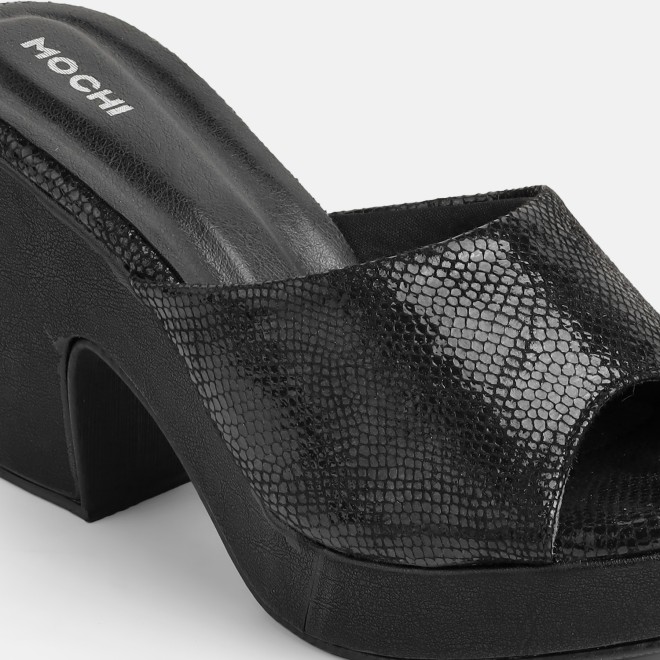 Mochi Women Black Casual Slip Ons (SKU: 34-451-11-36)