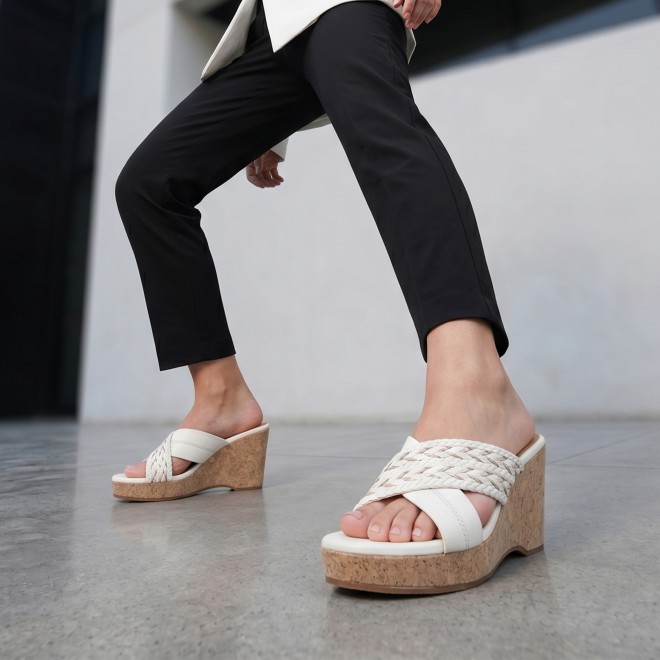 Mochi Women White Casual Slip Ons (SKU: 34-454-16-36)