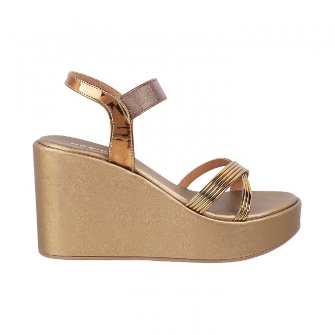 Mochi Women Antique-Gold Party Sandals (SKU: 34-47-28-39)