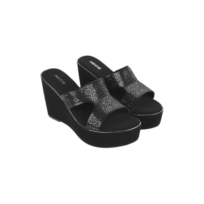 Mochi Women Black Casual Slip Ons (SKU: 34-53-11-36)