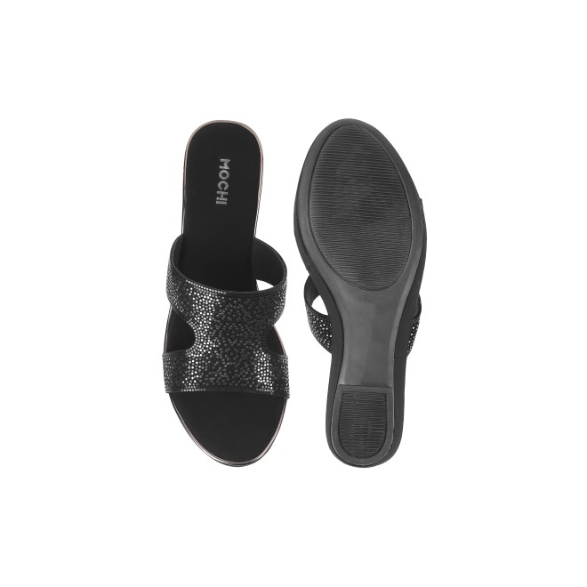 Mochi Women Black Casual Slip Ons (SKU: 34-53-11-36)