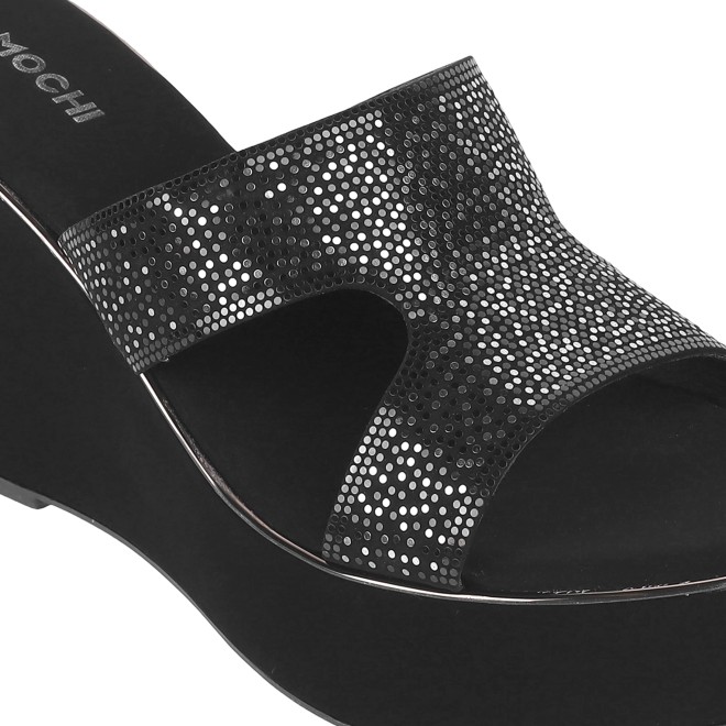 Mochi Women Black Casual Slip Ons (SKU: 34-53-11-36)