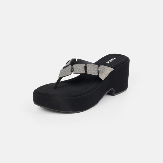 Mochi Women Black Casual Slip Ons (SKU: 34-800218-11-35)