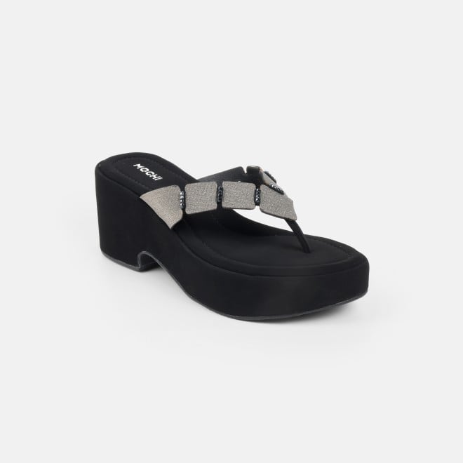 Mochi Women Black Casual Slip Ons (SKU: 34-800218-11-35)