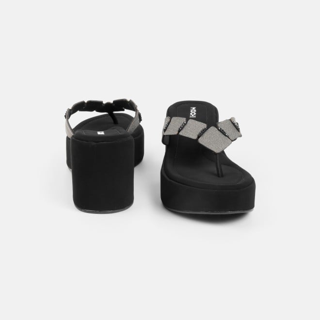 Mochi Women Black Casual Slip Ons (SKU: 34-800218-11-35)