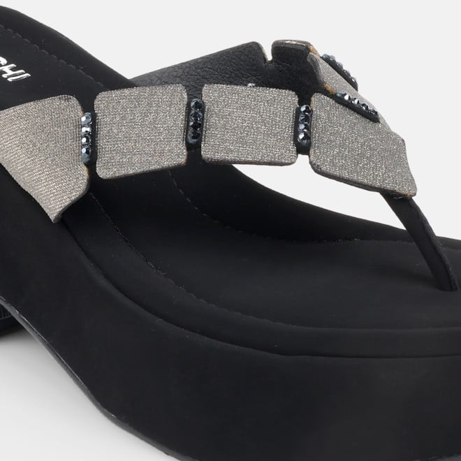 Mochi Women Black Casual Slip Ons (SKU: 34-800218-11-35)