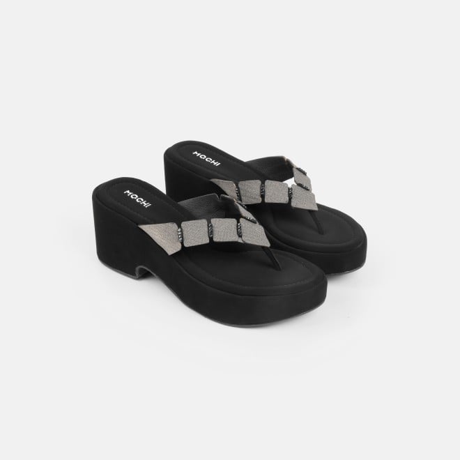 Mochi Women Black Casual Slip Ons (SKU: 34-800218-11-35)