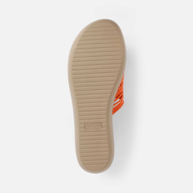 Mochi Women Orange Casual Slip Ons (SKU: 34-800251-25-36)