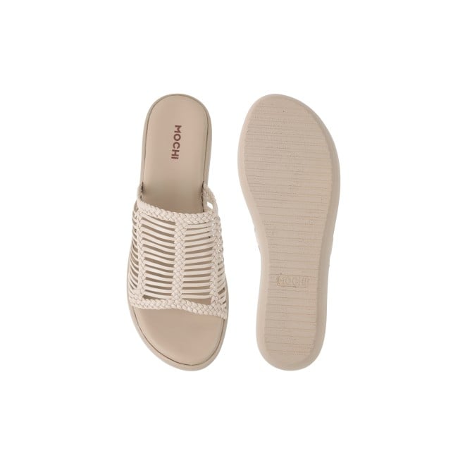 Mochi Women Off-white Casual Mules (SKU: 34-800251-66-36)
