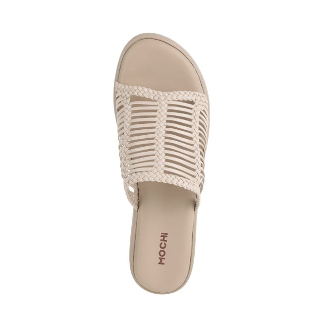 Mochi Women Off-white Casual Mules (SKU: 34-800251-66-36)
