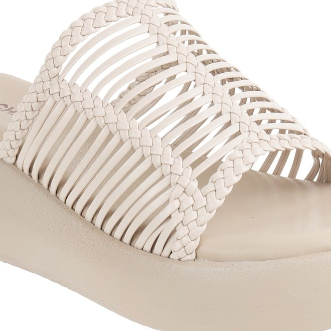 Mochi Women Off-white Casual Mules (SKU: 34-800251-66-36)