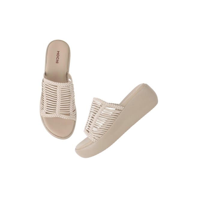 Mochi Women Off-white Casual Mules (SKU: 34-800251-66-36)