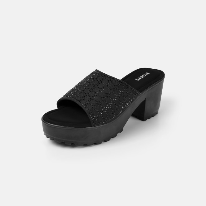 Mochi Women Black Casual Slip Ons (SKU: 34-800279-11-36)