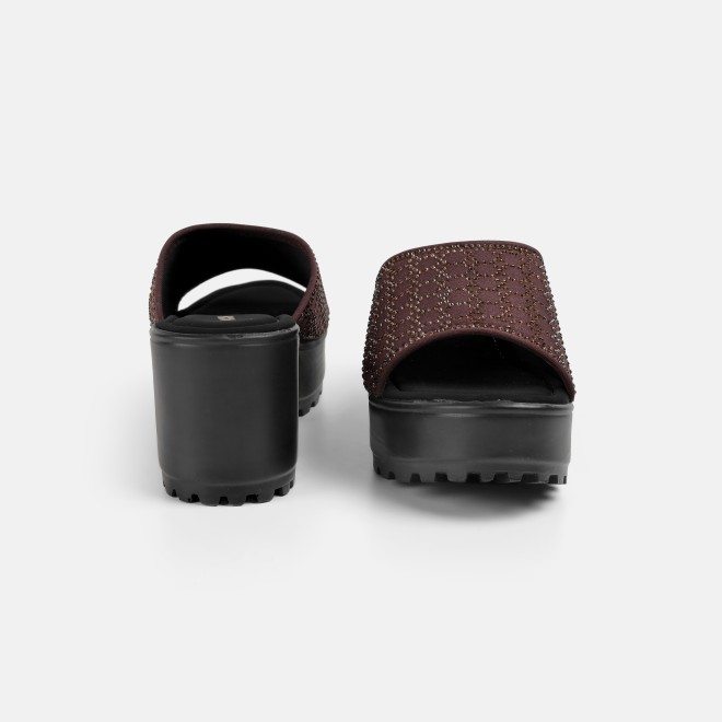 Mochi Women Brown Casual Slip Ons (SKU: 34-800279-12-36)