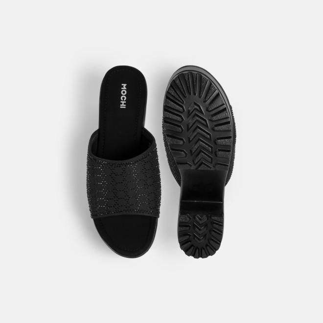 Mochi Women Black Casual Slip Ons (SKU: 34-800279-11-36)