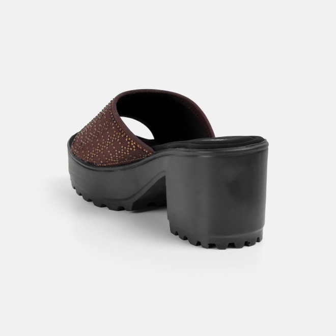 Mochi Women Brown Casual Slip Ons (SKU: 34-800279-12-36)