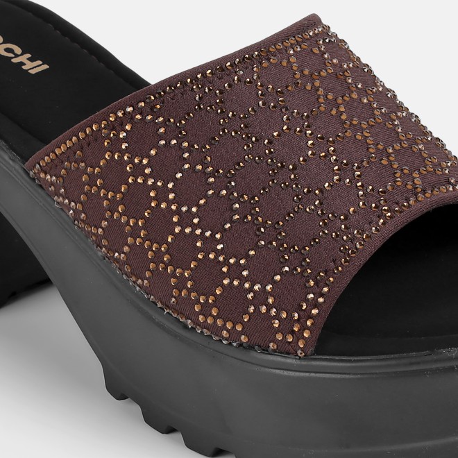 Mochi Women Brown Casual Slip Ons (SKU: 34-800279-12-36)