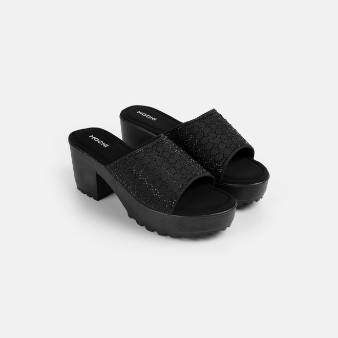 Mochi Women Black Casual Slip Ons (SKU: 34-800279-11-36)
