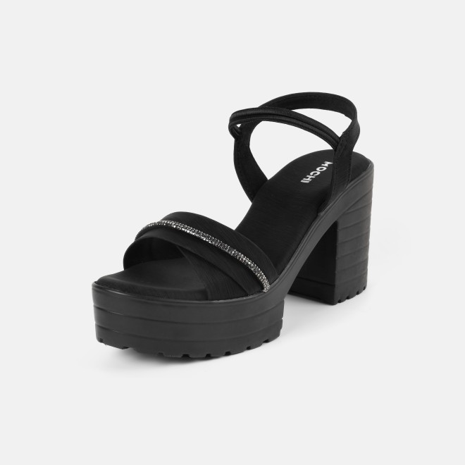 Mochi Women Black Casual Sandals (SKU: 34-800311-11-36)