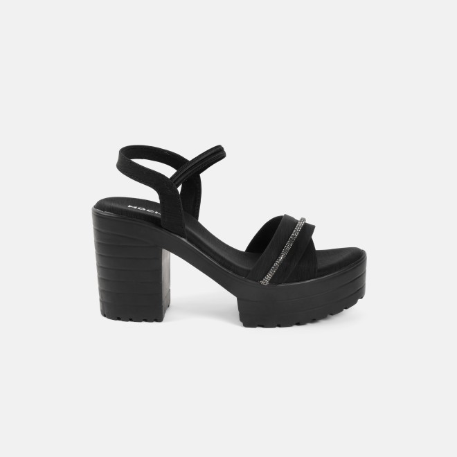 Mochi Women Black Casual Sandals (SKU: 34-800311-11-36)