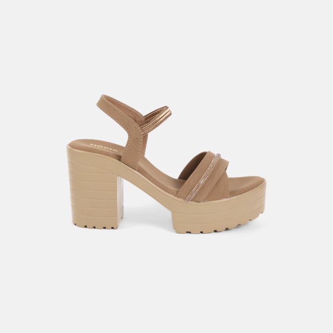 Mochi Women Dark-beige Casual Sandals (SKU: 34-800311-89-38)