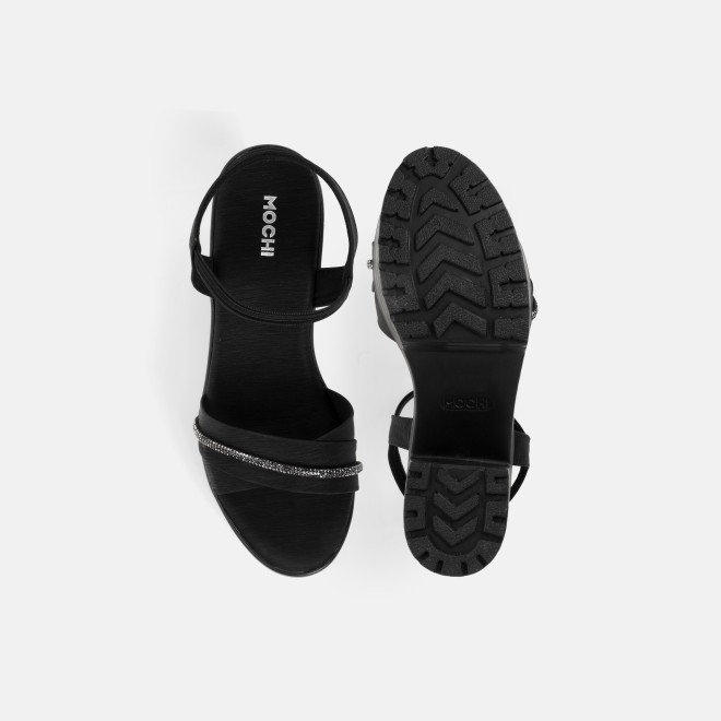 Mochi Women Black Casual Sandals (SKU: 34-800311-11-36)