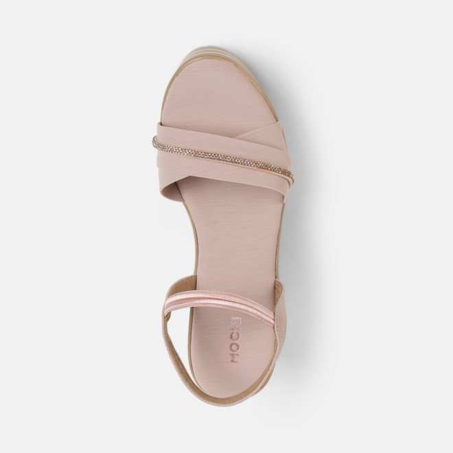 Mochi Women Peach Casual Sandals (SKU: 34-800311-80-36)