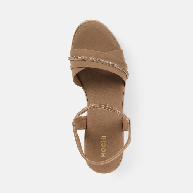 Mochi Women Dark-beige Casual Sandals (SKU: 34-800311-89-38)
