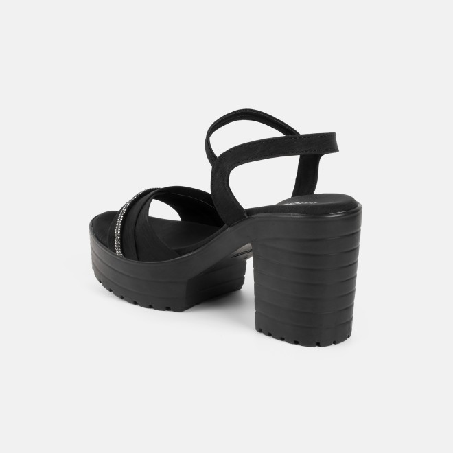 Mochi Women Black Casual Sandals (SKU: 34-800311-11-36)
