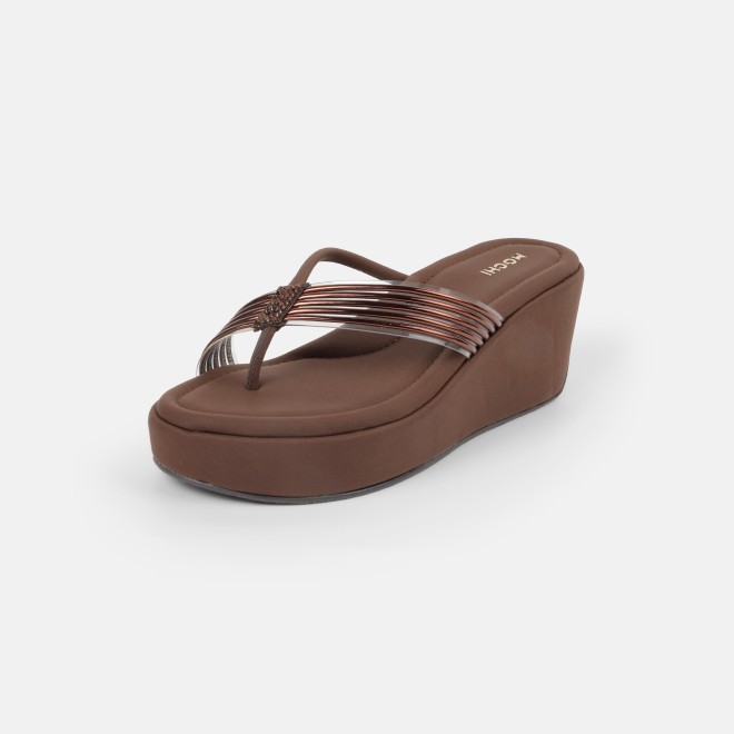 Mochi Women Brown Casual Slip Ons (SKU: 34-800418-12-36)