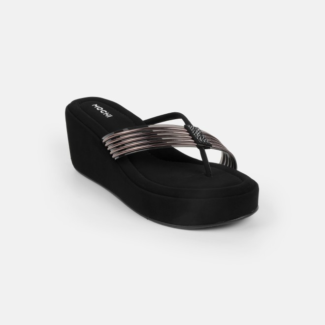 Mochi Women Black Casual Slip Ons (SKU: 34-800418-11-36)
