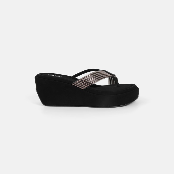 Mochi Women Black Casual Slip Ons (SKU: 34-800418-11-36)