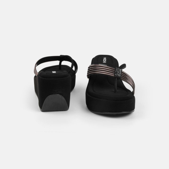 Mochi Women Black Casual Slip Ons (SKU: 34-800418-11-36)