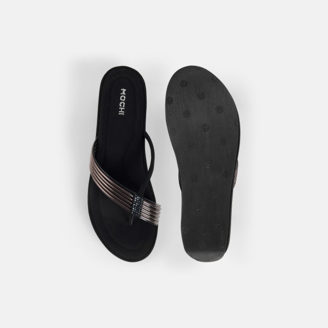 Mochi Women Black Casual Slip Ons (SKU: 34-800418-11-36)