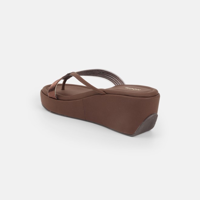 Mochi Women Brown Casual Slip Ons (SKU: 34-800418-12-36)