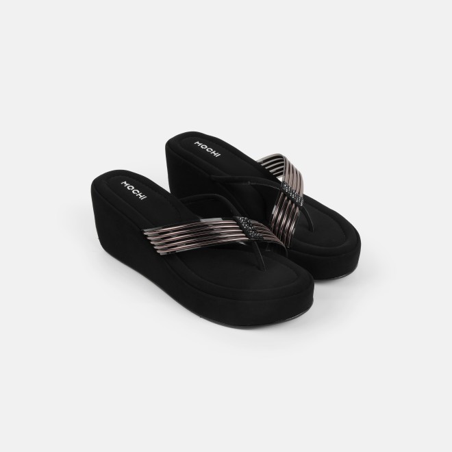 Mochi Women Black Casual Slip Ons (SKU: 34-800418-11-36)