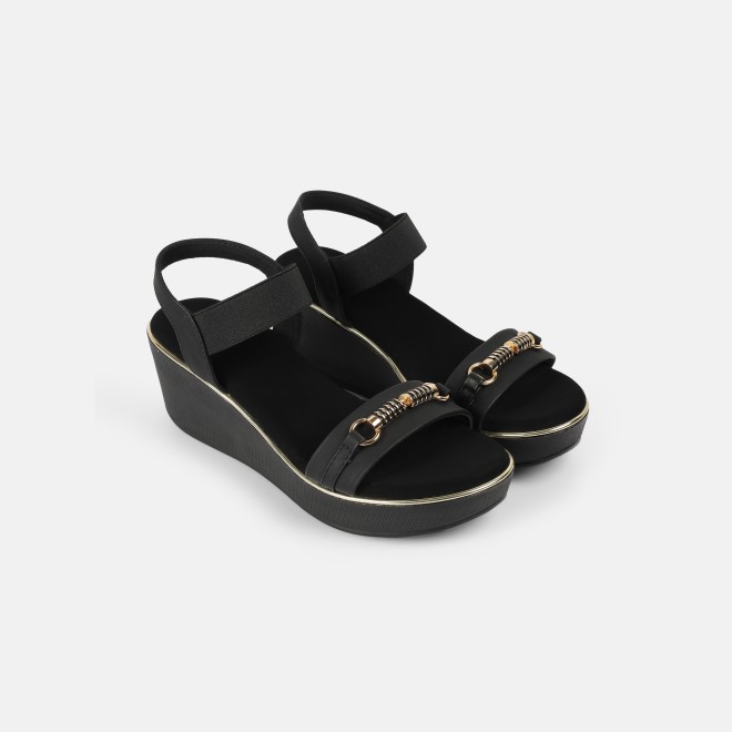Mochi Women Black Casual Sandals (SKU: 34-800424-11-36)