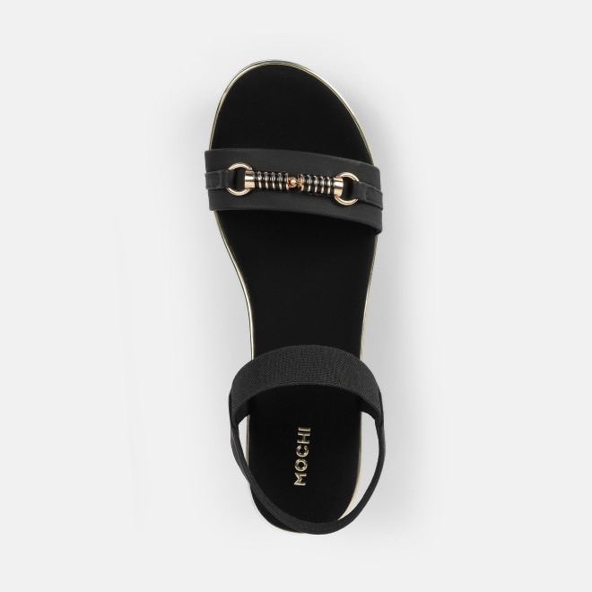 Mochi Women Black Casual Sandals (SKU: 34-800424-11-36)