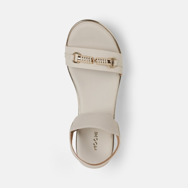 Mochi Women Beige Casual Sandals (SKU: 34-800424-20-36)