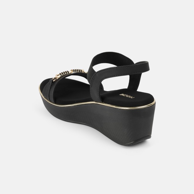 Mochi Women Black Casual Sandals (SKU: 34-800424-11-36)